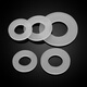 JINGGONG silicone gasket screw seal ring high temperature resistant soft silicone gasket thickened ultra-thin screw flat gasket 4 points (11*19*3) (20 pcs)