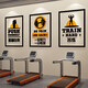 Fitnessstudio-Wanddekoration Atmosphäre Layout Inspirierender Slogan Poster Internet Promi Check-in Hintergrund Bild Wandaufkleber Wandbild 9895-9898 Set One Set sehr groß