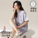 Rindu summer pajamas with chest pads Modal material, tee modal with chest pads, integrated cool set, sweet and can be worn outside, with chest pads W12611 set M 70-90Jin [Jin equals 0.5 kg]