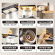 OPPEIN range hood range hood European smoke stove set for household 18 air volume large suction small size intelligent touch hood first-level energy efficiency [single hood] 18 air volume self-cleaning-SP673