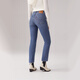 Levi's李维斯暖绒女士724高腰修身美式直筒显瘦通勤中蓝色牛仔裤 中蓝色 28 (28)