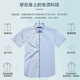 
Shanshan (FIRS) [200 DP free iron] short-sleeved shirt men's pure cotton business casual young and middle-aged high-end shirt white 41