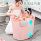 Qinkai Badewanne Badewanne Erwachsener Badewanne Ganzkörperbadeweiche Abdeckung Großes Badewanne verdickter Haushaltsbadeartefakt [677] Hellrosa + Hanging Basket 200 Jin [Jin ist 0,5 kg]