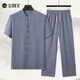 
Baocai Sheep Middle-aged and Elderly Tang suit male father summer clothing Chinese style 60-year-old 70 grandfather ice silk short-sleeved suit Zhongshan suit Han suit