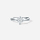 Saturday Fortune (ZLF) pt950 platinum ring for women, beloved guardian classic love four-claw ring as a gift for girlfriend No. 13-3.82g