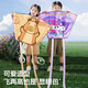 Pocket Kite Bonless New Syle Breeze Breeze Fee Handheld Portable Boy and Girl Autdeor Cartoon Padres-Child Toys Kulomi [Bolsa de almacenamiento de entrega + Cadena de cometas de 50m]