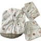 Jingpufei Pajama de cachorros de dibujos animados para mujeres en verano Cabina de seda del algodón delgada Ropa de tres piezas Set Yunduo Cotton-9906# Star Puppy Set de tres piezas L [sugerido 100-120Jin [Jin iguala 0.5 kg]]]