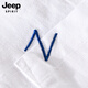 Jeep Spirit Jeep Herren linearer Revers Short Sleeve T-Shirt Lose Hemd Kragen Top Kleidung T-Shirt Linear T-Shirt Sommer