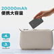 Pinsheng 3C certified 22.5W fast charging 20000mAh large capacity power bank portable compact mobile power supply can be used on airplanes suitable for Apple 17promax Xiaomi Huawei Blue