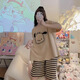 Jingpu Fei Pacha Hund Pyjamas für Frauen im Sommer koreanischer Stil Süßes Student Kurzarm Zwei-teiliger Set 2025 Guangzhou dreizehn Linien 679 Grüne Dinosaurier M [Vorgeschlagen 80-90jin [Jin gleich 0,5 kg]]]