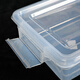 
SPACEXPERT transparent storage box extra large size commercial storage box large size transparent plastic box kitchen dining room storage desktop sorting transparent height 9928 [52X37X23 cm] medium size