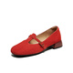 
Best 2025 autumn new Mary Jane shoes simple retro light mouth thick heel women's singles shoes B9929CQ5 red 36