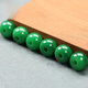 Yingyou natural dry green jadeite 16*11mm hole 4mm positive green passepartout bracelet necklace pendant diy accessories Y178 passepartout one price-Y178