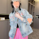 冠贸裴春秋短款牛仔外套2025新款女刺绣中国风女装欧洲站欧货潮上衣芸郝 6189牛仔外套 S 85-100