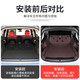 适用于23-24款宝马X1/iX1后备箱全包围保护iX1尾箱垫内饰用品 珊瑚红-全包6件套(图二) 宝马X12023-2024款