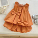 Sofea sommer neue koreanische Version von Mädchen Bogenscheltern Kleid Schwestern 17152 17152 Set M 90c