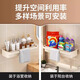 PINYU kitchen rack, sink rag drain rack, countertop wall-mounted storage rack, dishwashing sponge drain basket