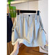 Trumpchi Vadern Corée Version Summer Fat Mm Plus taille 300 Jin [Jin est égal à 0,5 kg] Design Touching Toling Retro Jirt Jupe courte Femmes Loose Loose Raire Black R831 4xl 240-300 Jin [Jin est égal à 0,5 kg]
