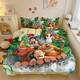 All-cotton cartoon cute bears appearing in children, boys and girls three-piece set student dormitory four-piece set customizable 3891V 135 bed (quilt cover 180220) four-piece set