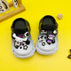 HUALIN Fashion Summer Nuevos zapatos de dibujos animados para niños y niñas Sandalias sin deslizamiento suave, color de gradiente en blanco y negro [kulomi de tapa de botella] [606 24-25