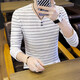 Jiaojing Camiseta Camiseta Camiseta para hombres Mole de verano de manga larga Hombres delgados en V con cuello en V hueco de malla de secado rápido ropa de otoño para hombres de hombres afuera 6188 Negro 3xl