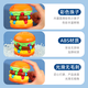 Chengliu Hambourg Magic Bean Cube Rotation Ball Enfants's Educational Toys Élèves de l'école primaire Unzip Frenries French Frises Pensant [Hamburger] Magic Bean Cube (Envoyer une longe)