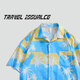 Xunterson Hawaiian Style Vacation Shirt à manches à manches courtes masculines NOUVEAU COLLAIRE CUBAN FLORAL LOBLE CONSTUSSION COST TRENDY 7027 Libanais Purple M recommandé dans les 120 Jin [Jin est égal à 0,5 kg]