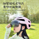 Kuferg New Children's Cycling Helm mit Schutzbrille für Teenager Mountain Road Bike Männer und Frauen Fahrradschutzausrüstung Bubble Pfirsichpulver-Gray-Brille M (Empfohlener Kopfumfang 53-57 cm)