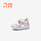 ANTA Children's Sandals Baby Shoes 2025 Summer New Velcro Toe Anti-collision Soft Elastic Beach Shoes Women Pink/ANTA White/Danube Blue-2 20
