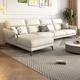 Disney tissu canapé italien léger luxe de luxe et de lin appartements dans une combinaison multi-personnes en rangée à rangs mobiliers de salon Soft Row Y753 # 3,1 mètres plus d'un siège [coton et lin] vers le bas + éponge