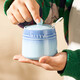 Ceramic household seasoning jar salt shaker kitchen seasoning box set seasoning bottle jar chili seasoning jar seasoning box oil tank seasoning jar (blue) + spoon