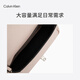 Calvin Klein [Chinese Valentine's Gift] Shoulder Bag Chain Bag Letters Pin CK Women's Bag Crossbody Saddle Bag DH3240 PS2-Shell Powder OS
