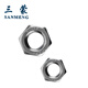 Sanmeng 304 stainless steel self-locking anti-loosening nut hexagonal anti-loosening screw cap anti-loosening lock nut with nylon rubber ring M3 40 pieces
