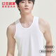 Hongdou Home (Hodohome) Men's Pure Cotton Sleeveless Vest Four Seasons Base-Hand Basic Sweatshirt Men White XL 175/100