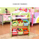 Teamsonfondoqi Baby Bücherregal Bilderbuchschule Kinderspielzeugspeicher Schrank Möbel Kindergarten Pink Jungle Abenteuer 3-Fuß-Aufbewahrungsstuhl TD-12799a