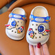 Children's slippers summer boys home girls soft bottom cute new Baotou cartoon baby indoor non-slip Khaki-Rocket 26-27 inner length 15.5CM suitable for 3.5 years old