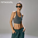 Mitaogirl Kendou Style Sport Unterwäsche Neue Sommer Beauty Back BH Yoga Fitness Unterwäsche Laufen Weste Titanium Gray Fixed Cup Sport ohne Schulterschlinge empfohlen Gewicht 115-130 Jin [Jin ist 0,5 kg]