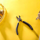 Deli non-slip nozzle pliers nozzle scissors electronic scissors plastic pliers diagonal pliers 5 inches DL2715