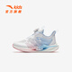 Anta-Kinder-Turnschuhe für Mädchenschuhe 2025 Sommer Neues Produkt Mesh atmungsaktives Wind 7,0 hartnäckig und gepolstert Laufschuhe [Frauenstil] Anta-Weiß/Hellrosa Blue-4 32 Innenlänge 20 cm