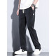 Pantalons décontractés semi les hommes 2025 Nouvelle marque de mode Pantalon masculin lâche pour hommes lâches pour hommes à jambe large pantalon masculin mince d'été 1048 noir + 1048 bleu clair xl taille 31-32