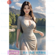 性感美女全光海报 性感纯欲风气质美女个性写真海报贴画出租屋家 A3886 高宽20*13 x 防水/防晒/自粘贴 x