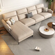 Disney tissu canapé italien léger luxe de luxe et de lin appartements dans une combinaison multi-personnes en rangée à rangs mobiliers de salon Soft Row Y753 # 3,1 mètres plus d'un siège [coton et lin] vers le bas + éponge