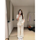 CLOLV KISS CK High-End Butterfly Printed Ice Seide Pyjamas für Frauen im Sommer kurzärmelige süße Ins Home-Kleidungsset können draußen getragen werden. YFY9901 [Silky Cool] M [Vorschlagen 80-100jin [Jin ist gleich 0,5 kg]]]