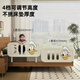 Taoniwu bed fence baby anti-fall guardrail baby bed side guardrail one side one side and one side fence anti-falling artifact piece of Qiqi style 100*50cm single-sided imported environmentally friendly PE + height adjustable + do not choose the bed type