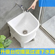 Mop pool balcony ceramic washing mop pool mop pool household bathroom automatic drainer high-foot basin pool 51 cm Taiwan control integrated molding (basket anti-blocking)
