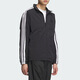 Adidas Jacke Herren Herbst New Ragdoll Sleeve Sportswear Casual Locker Lose Stand Halsband Jacke KC3892/Black-Drei Streifen/Standkragen 2xl