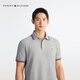 Tommy Hilfiger [Softness] Summer men's breathable pearl-floor mesh short-sleeved T-shirt with a slim POLOJ9195