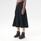 北极狐（FJALLRAVEN）女士半身裙长裙2025春夏城市户外工装裙A字伞裙102512035 555黑色 均码 A36