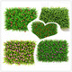 Simulated outdoor plant wall plastic fake lawn background living room plants indoor balcony artificial turf door head height 9 cm white