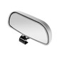 Car rearview mirror Reverse mirror Small round mirror Coach car auxiliary mirror Rear wheel blind spot Large field of view wide angle mirror reflector Electroplating silver (large size one) left and right